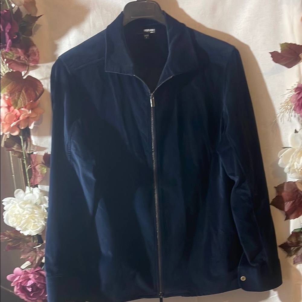 Navy Blue Murano Zip-Up Jacket